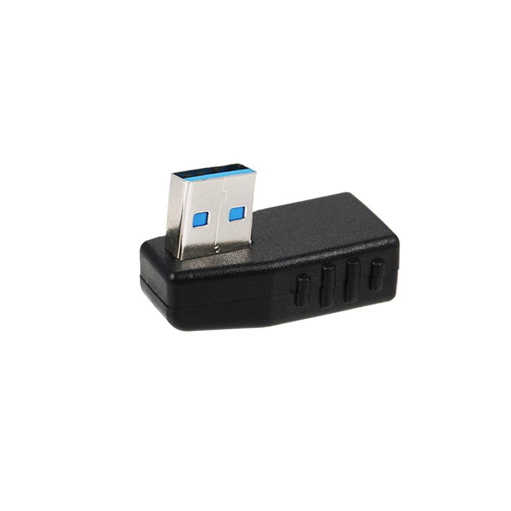USB 3.0 Adapter Vertical Male to Female Right Angle Type-A