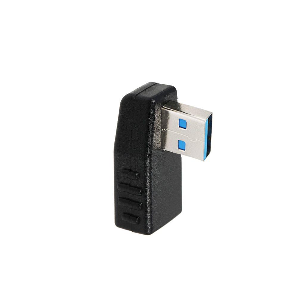 USB 3.0 Adapter Vertical Male to Female Right Angle Type-A
