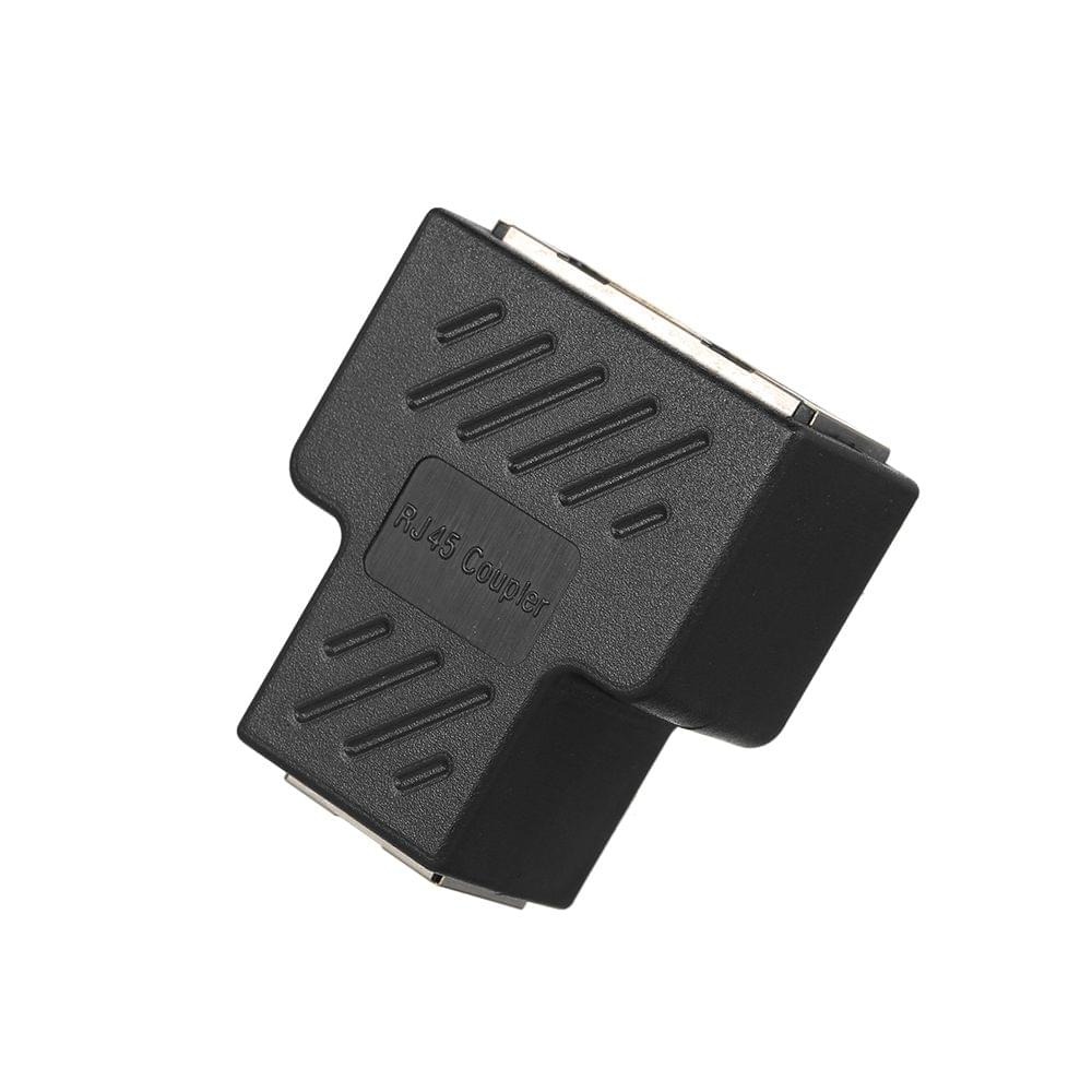 RJ45 Splitter Adapter Connector 1 to 2 Female Ports for CAT