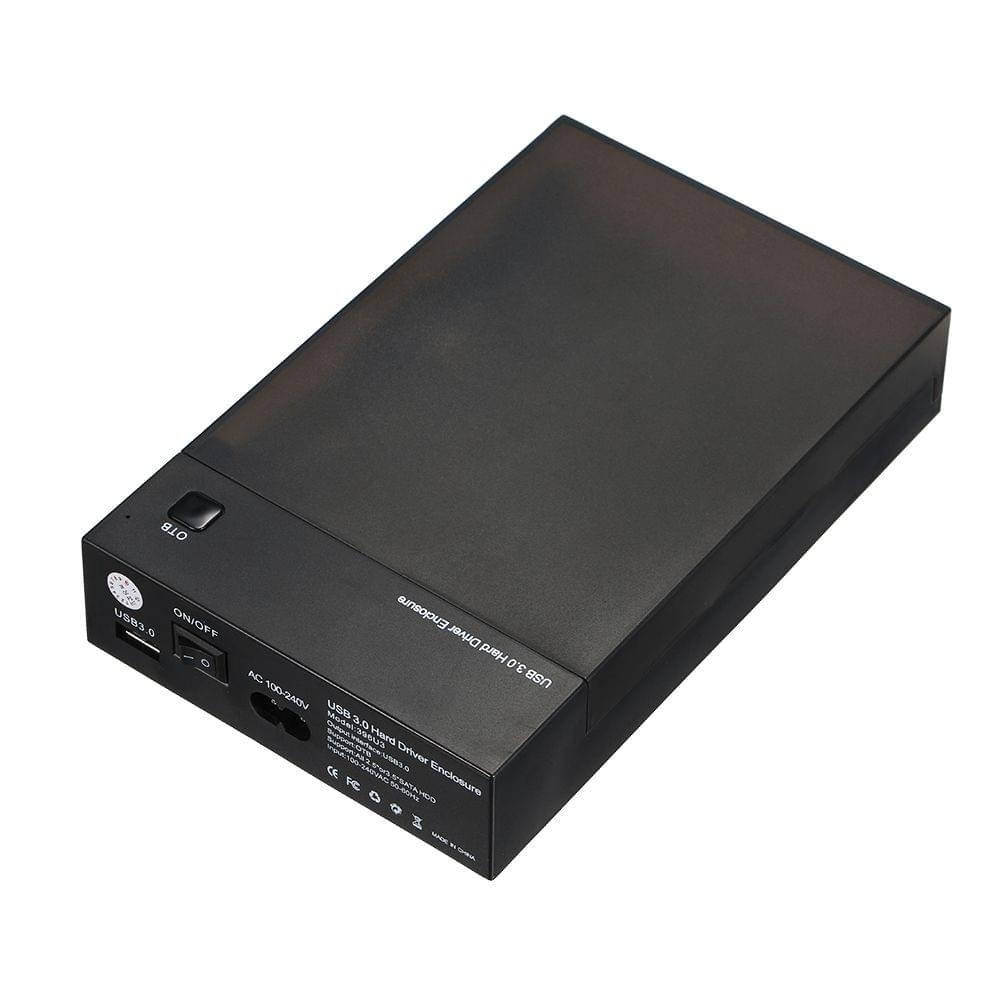 USB 3.0 2.5" 3.5" SATA HDD Enclosure Portable SSD HDD Case - AU Plug