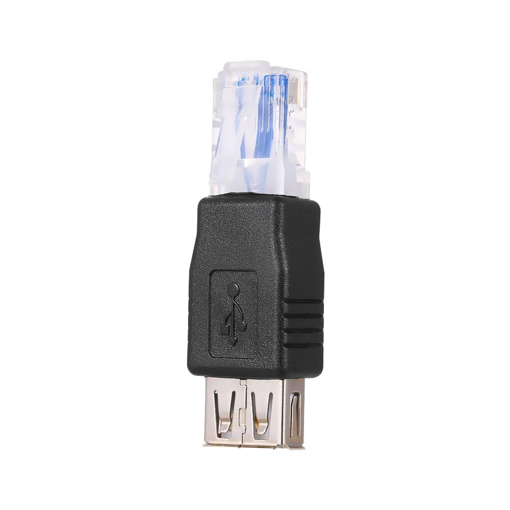 USB A Female to Ethernet RJ45 Male Adapter Converter Router