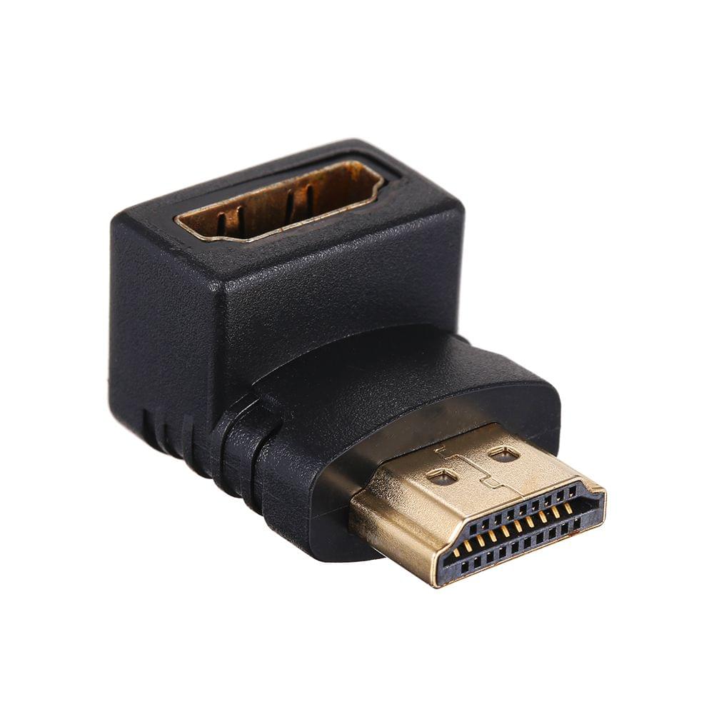 HD Right Angle Adapter Connector 90 Degree Gold Plated HDMI
