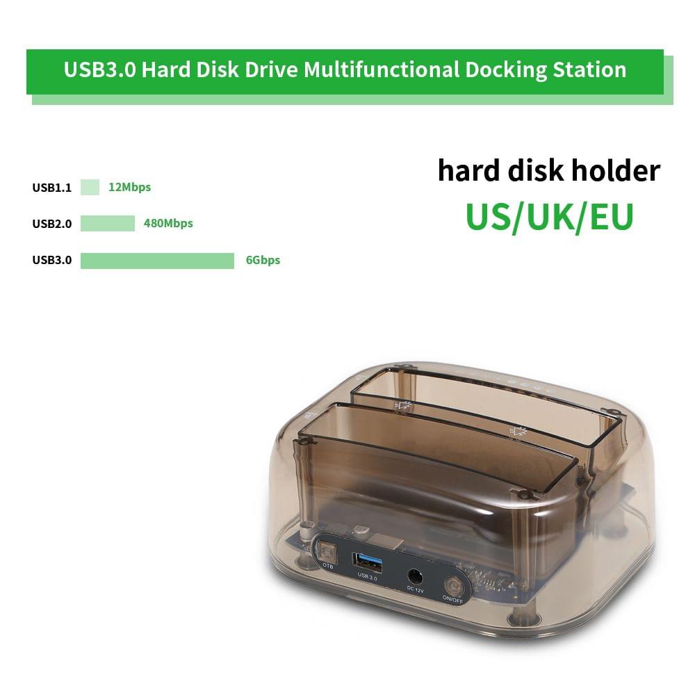 HDD Docking Station USB3.0 Hard Disk Drive Docking Station - EU Plug