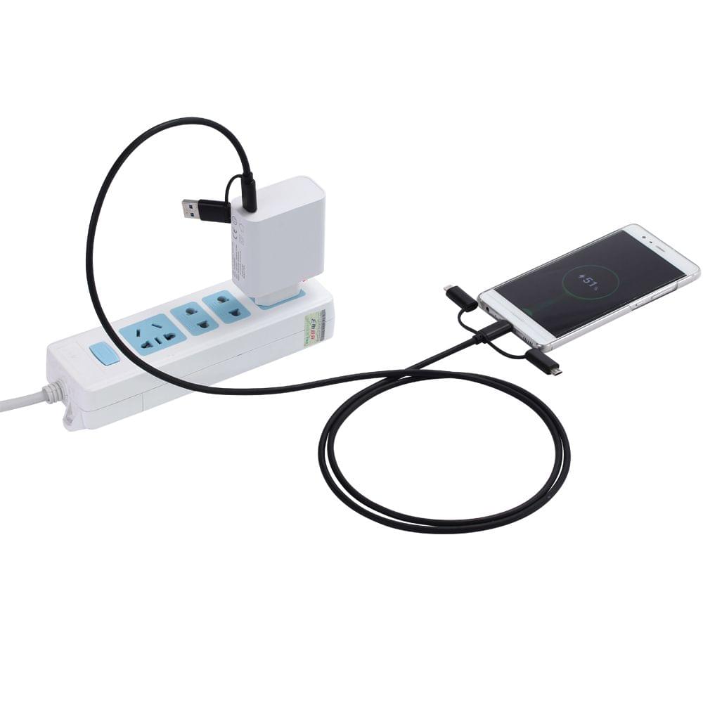 KKMOON Charger Cable 5 in 1 Multiple USB Port USB Cable with