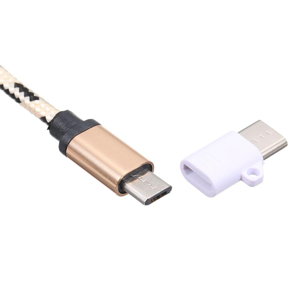 Micro USB to Type-C Universal Converter Connector Cable