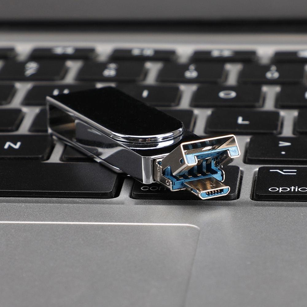 2 in 1 OTG USB Flash Drive 16GB Capacity U Disk for Smart