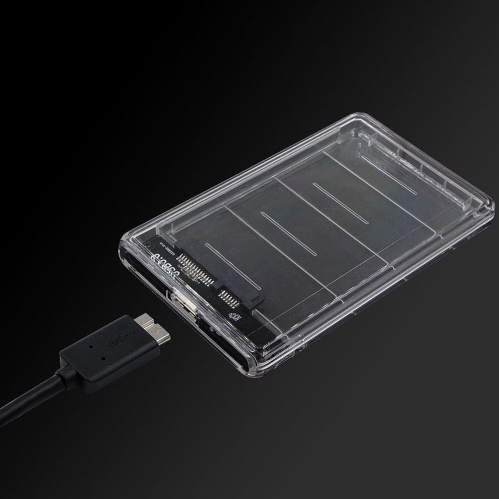 USB 3.0 External Hard Drive Enclosure USB 3.0 Transparent