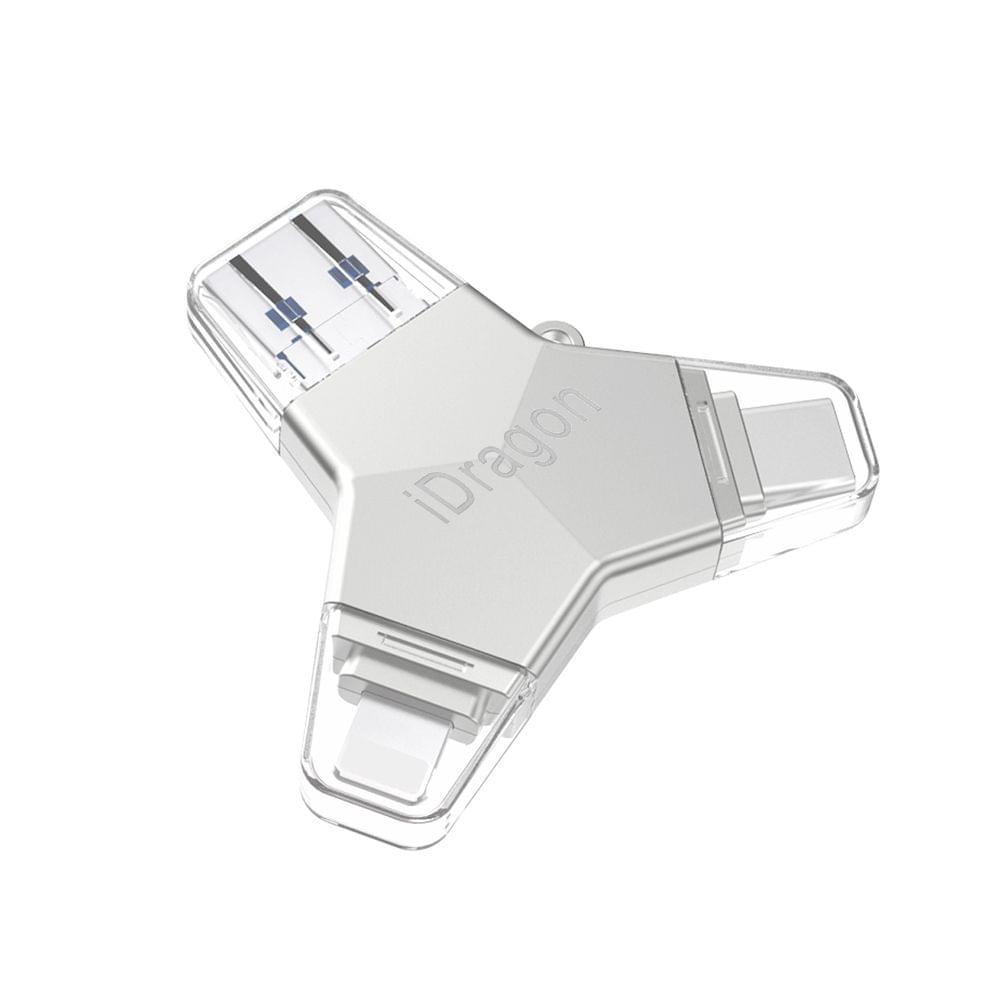 4-in-1 USB Flash Drive 128GB for iPhone Storage External - 128GB