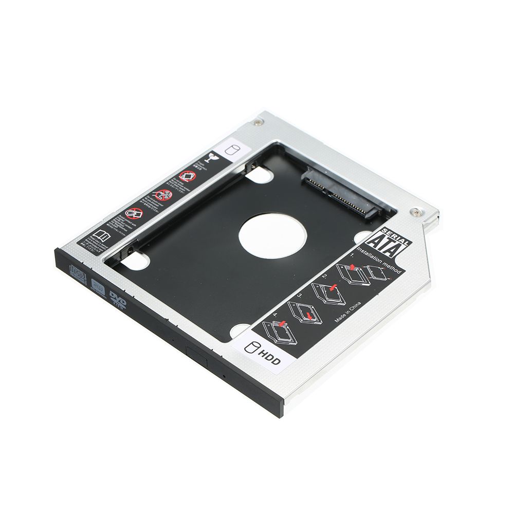 Hard Drive Caddy Tray SATA 2nd HDD SSD Caddy Case for 9.5mm
