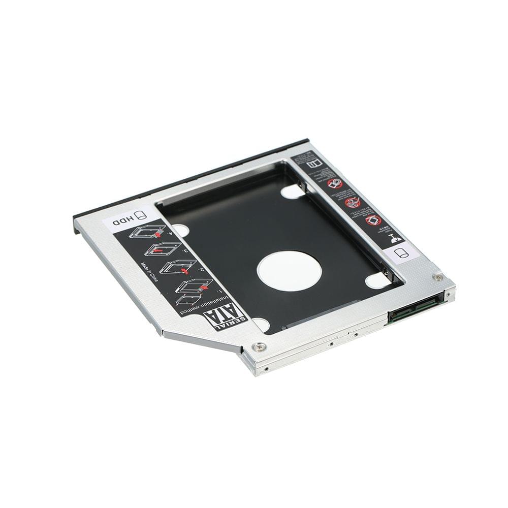 Hard Drive Caddy Tray SATA 2nd HDD SSD Caddy Case for 9.5mm