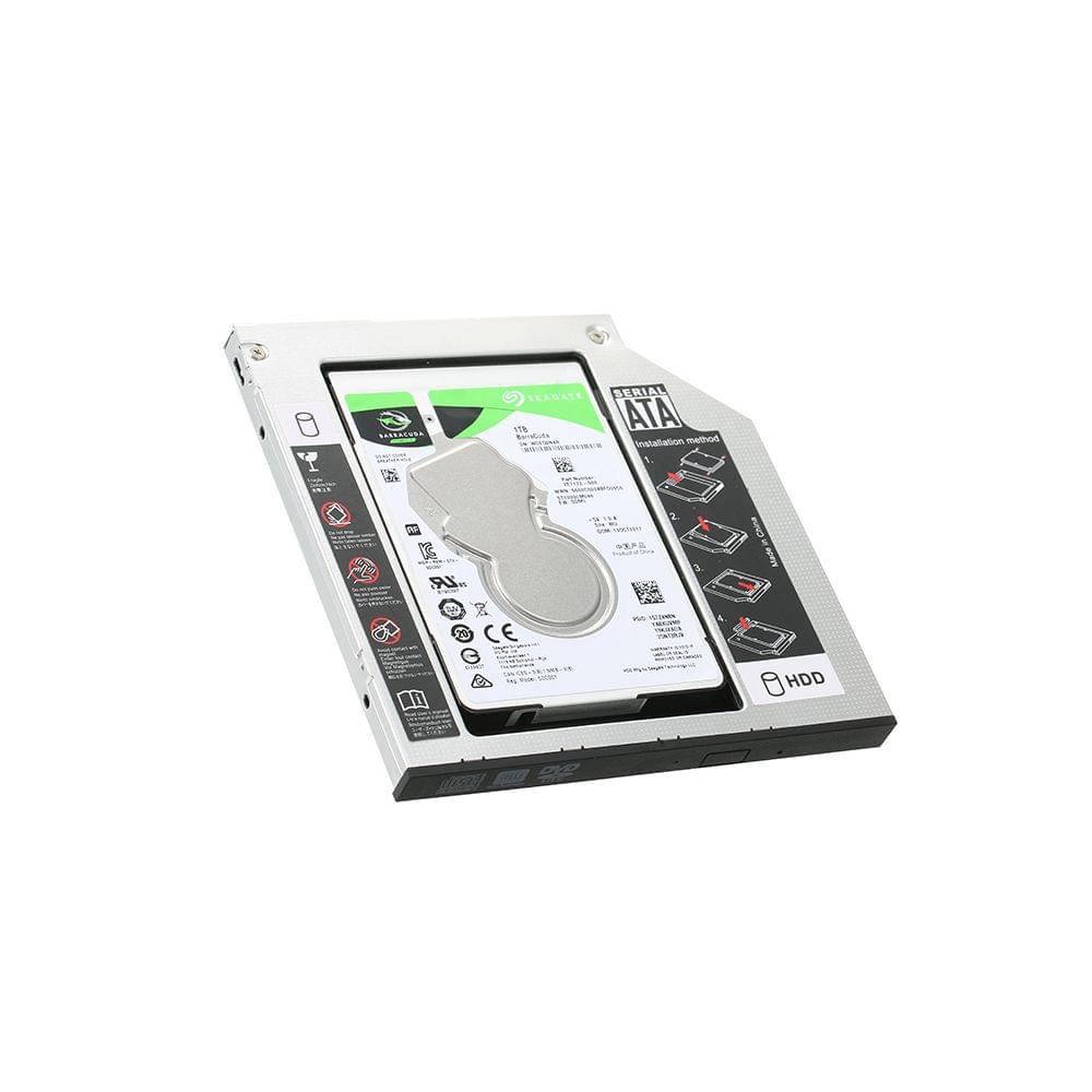 Hard Drive Caddy Tray SATA 2nd HDD SSD Caddy Case for 9.5mm