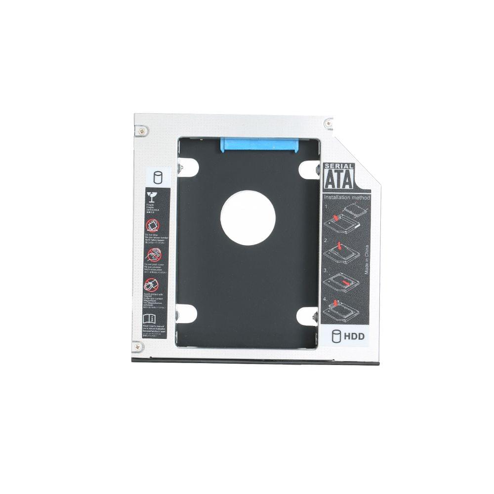 Hard Drive Caddy Tray SATA 2nd HDD SSD Caddy Case for 12.7mm