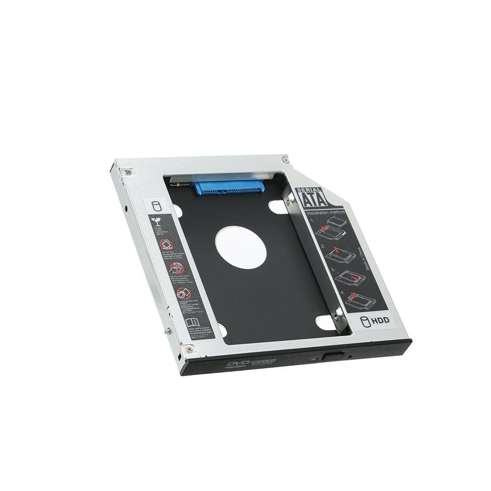 Hard Drive Caddy Tray SATA 2nd HDD SSD Caddy Case for 12.7mm