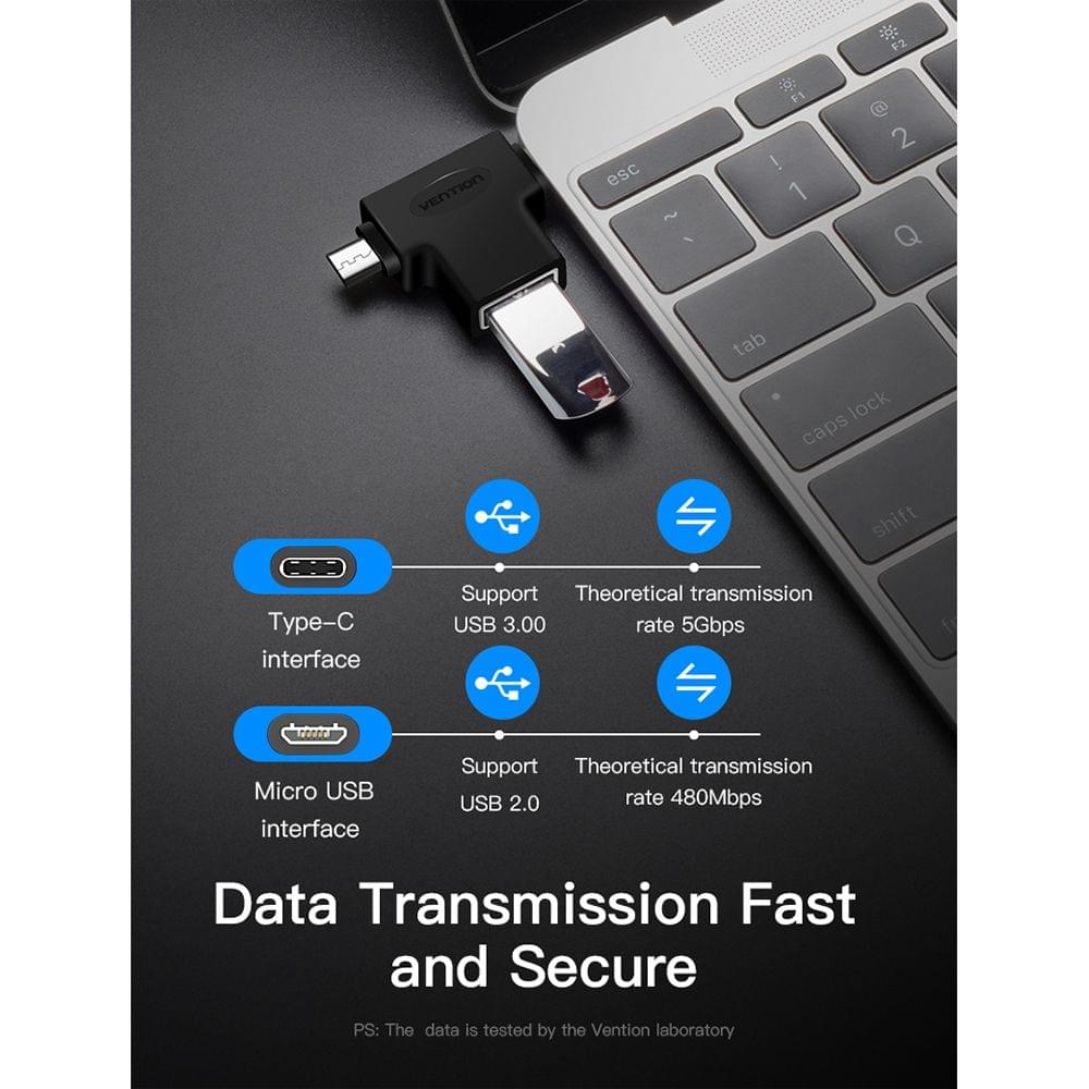 Vention CDIBO OTG Adapter 3 in 1 USB3.0 Type-C Micro USB USB