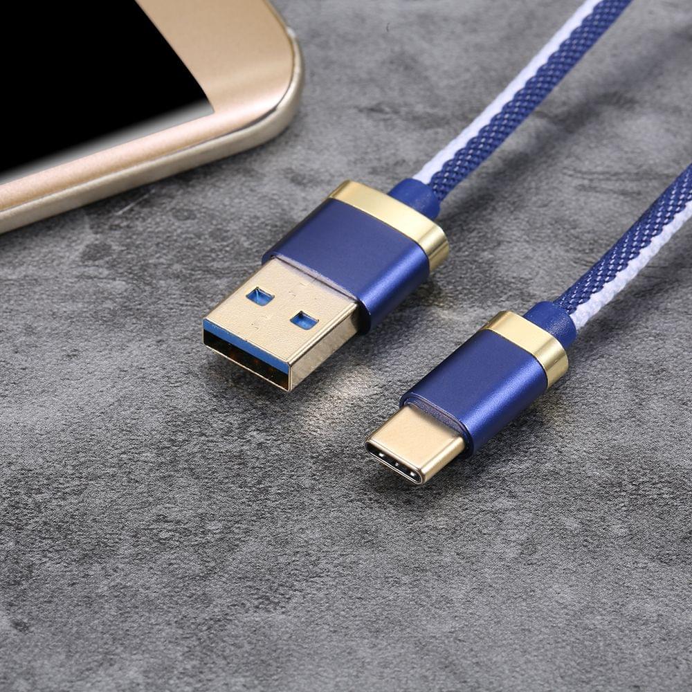 USB Type-C Demin Braided Cable Charger Cable Data