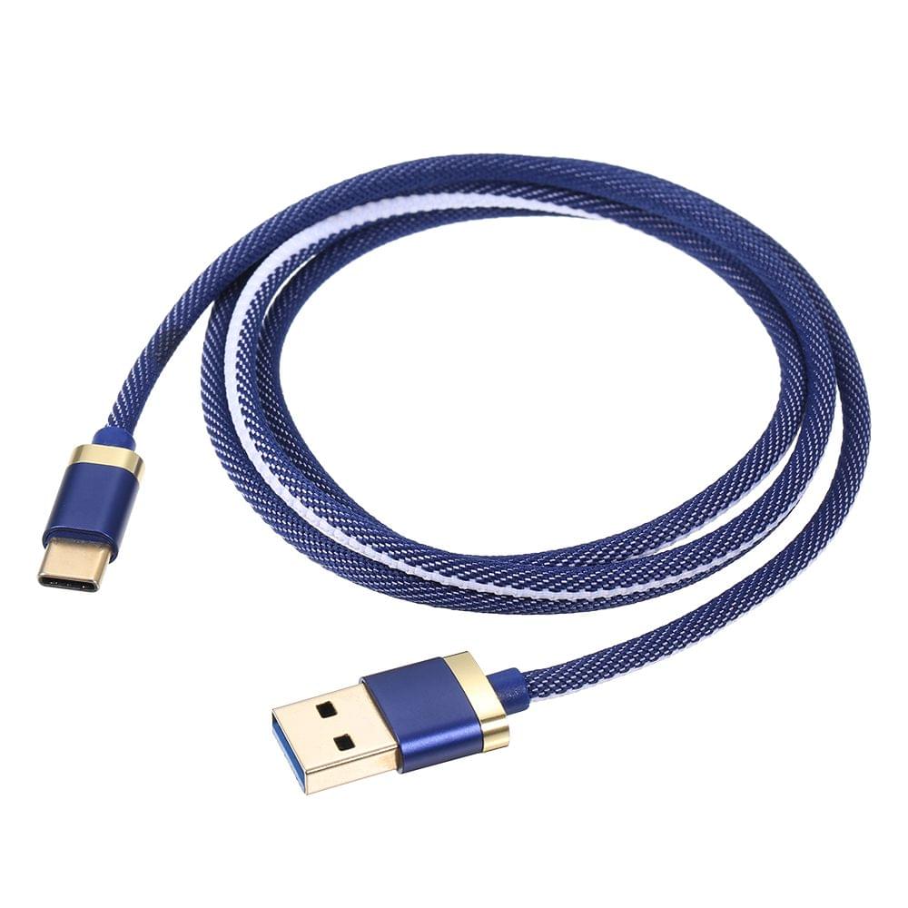 USB Type-C Demin Braided Cable Charger Cable Data
