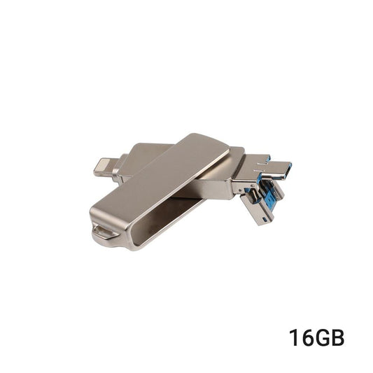 USB Flash Drive 3 in 1 Lightning/Micro USB/USB 2.0 for - 16GB