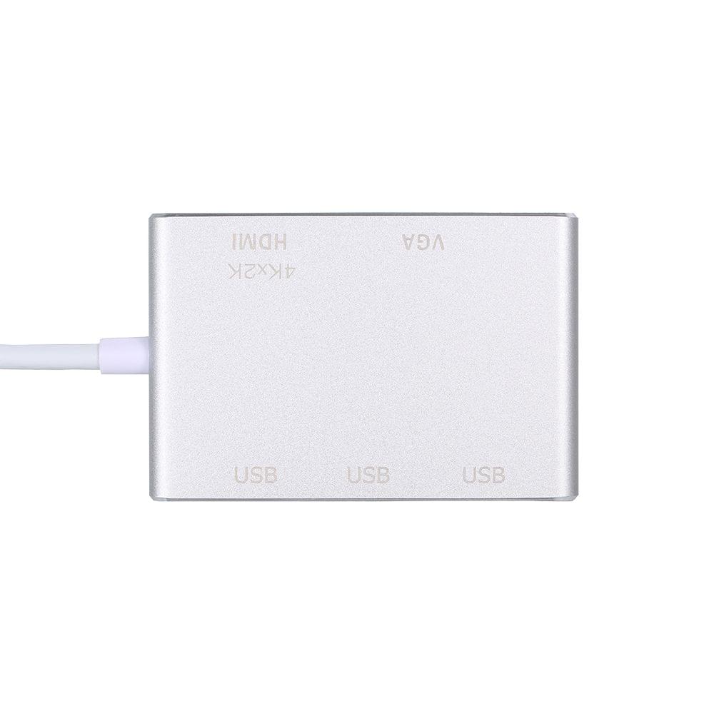 USB C Type C to HD VGA USB Adapter 5 in 1 Converter for