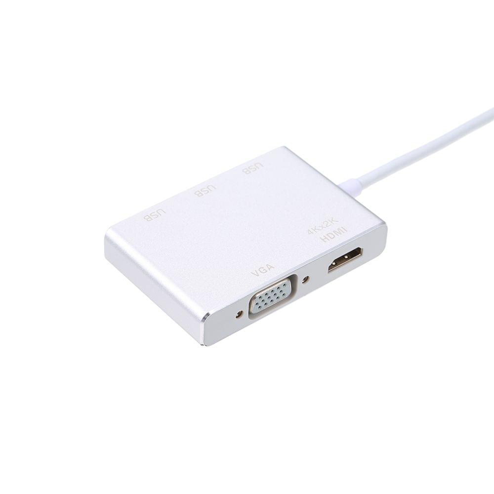USB C Type C to HD VGA USB Adapter 5 in 1 Converter for