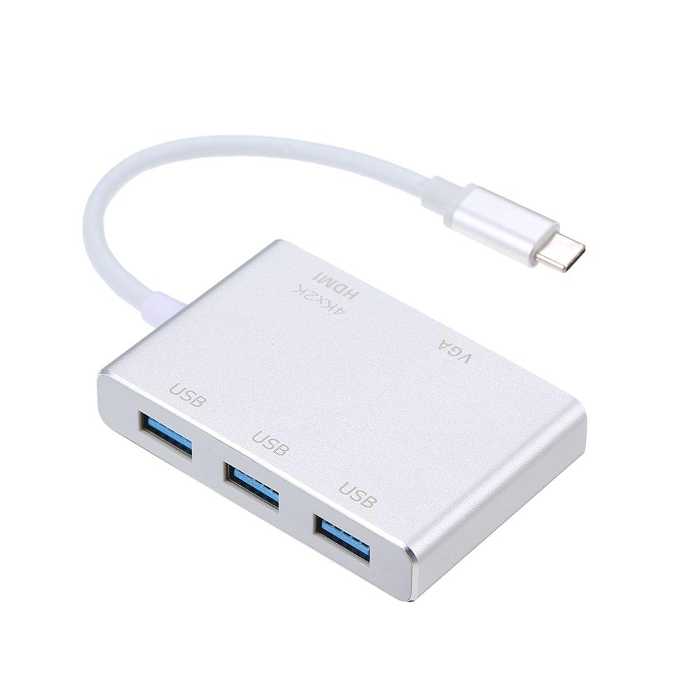 USB C Type C to HD VGA USB Adapter 5 in 1 Converter for