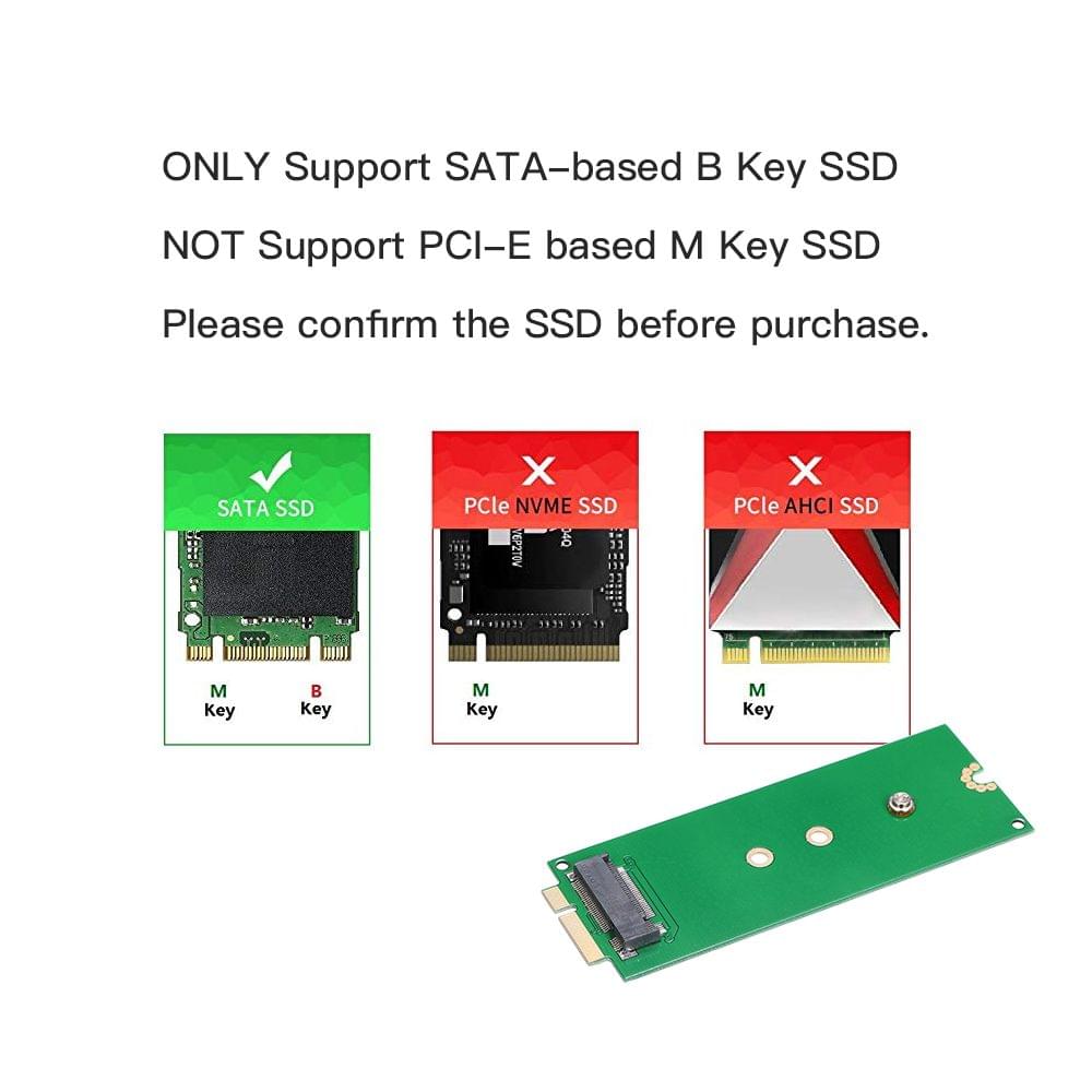 Adapter Card M.2 NGFF SSD to 2012 Apple Macbook Pro A1425