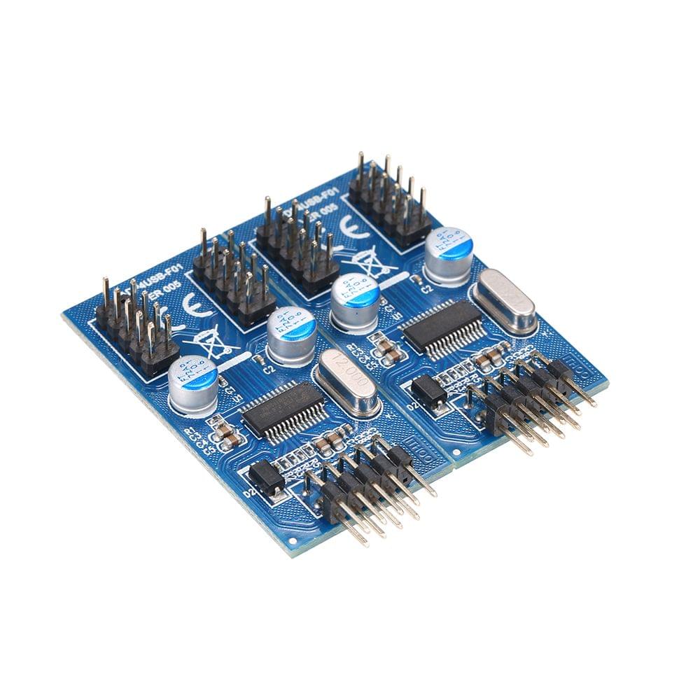 9Pin USB Header Male 1 to 4 Female Extension Cable Card USB