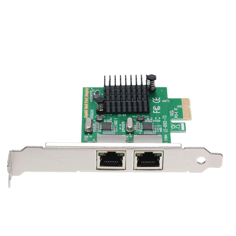 Network Server Card 2 Ports Gigabit 1000M PCI-E Ethernet
