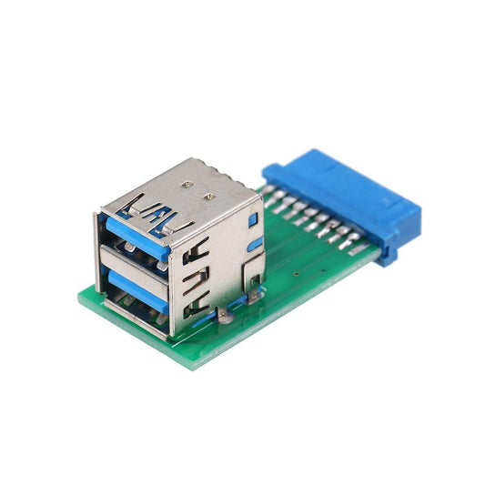 Dual USB 3.0 Type-A Female to Motherboard Adapter Card