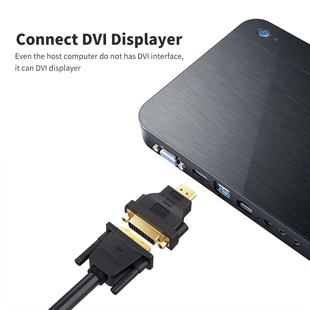 Vention HD Male to DVI Female Adapter DVI24+1/24+5 to 1080P