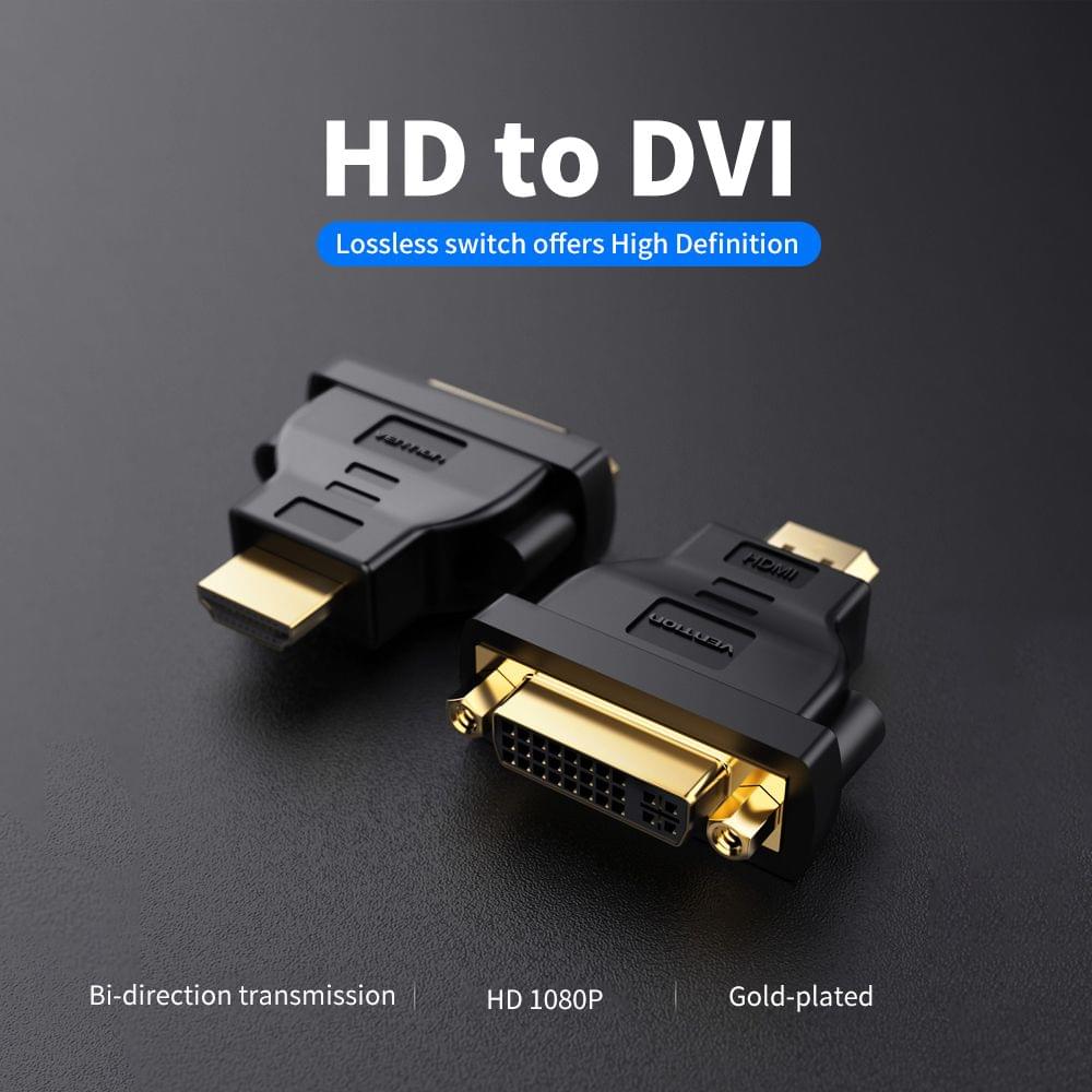 Vention HD Male to DVI Female Adapter DVI24+1/24+5 to 1080P