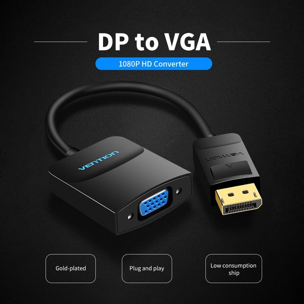 Vention DP to VGA Adapter Displayport to VGA Female HD 1080P