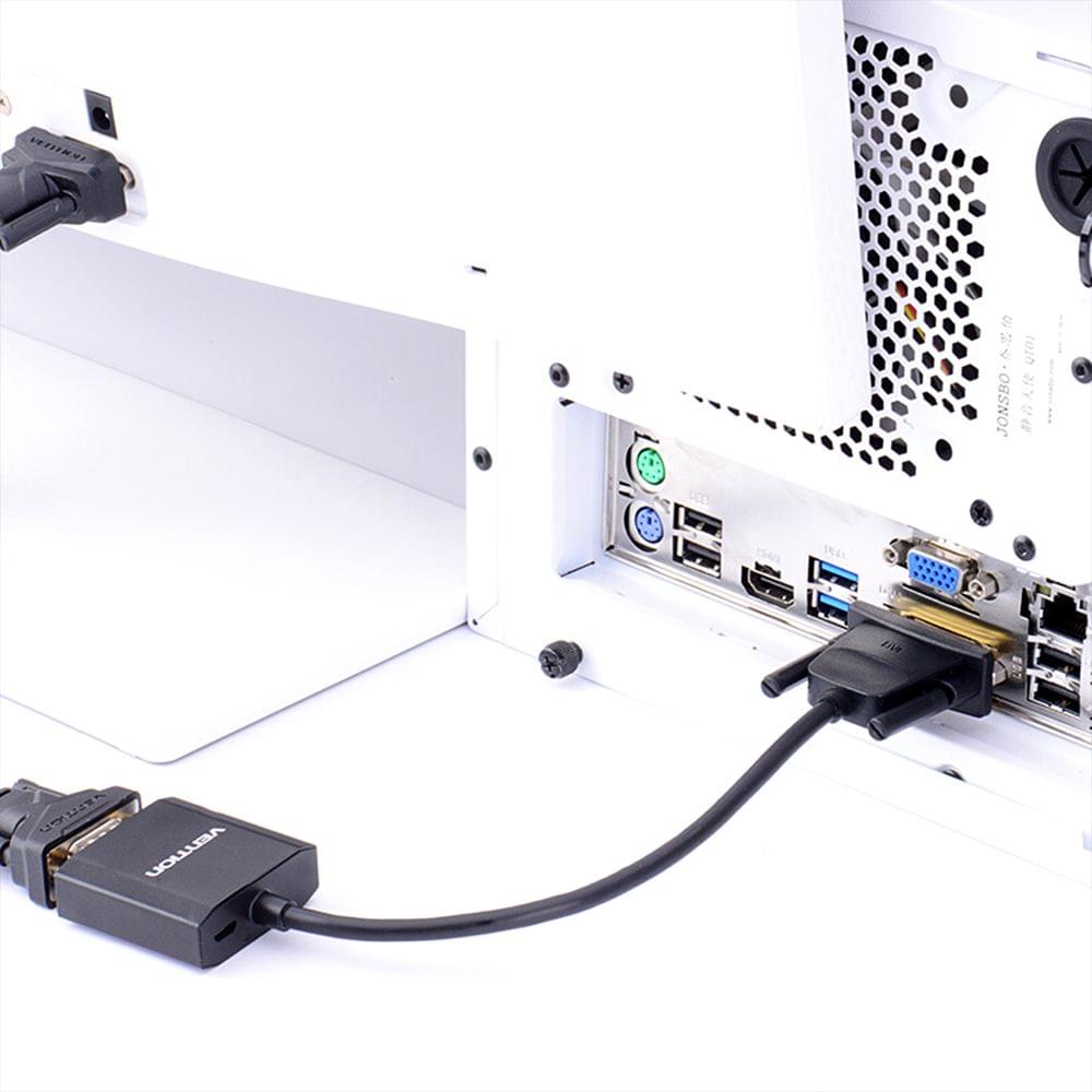 Vention DVI to VGA Adapter DVI-D/DVI24+1 to VGA Converter - 1m
