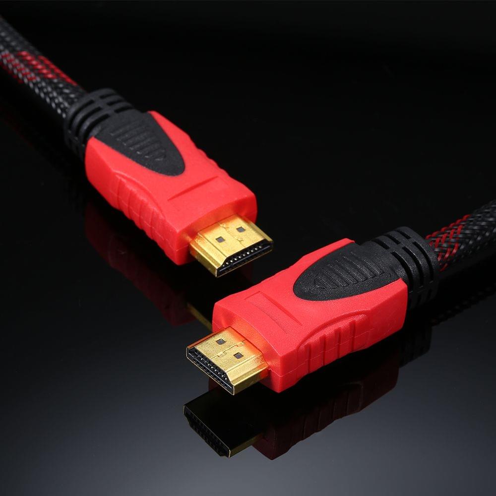 HD Cable High Speed 2.0 Adapter Cable Braided Cord 4K 3D - 0.5m