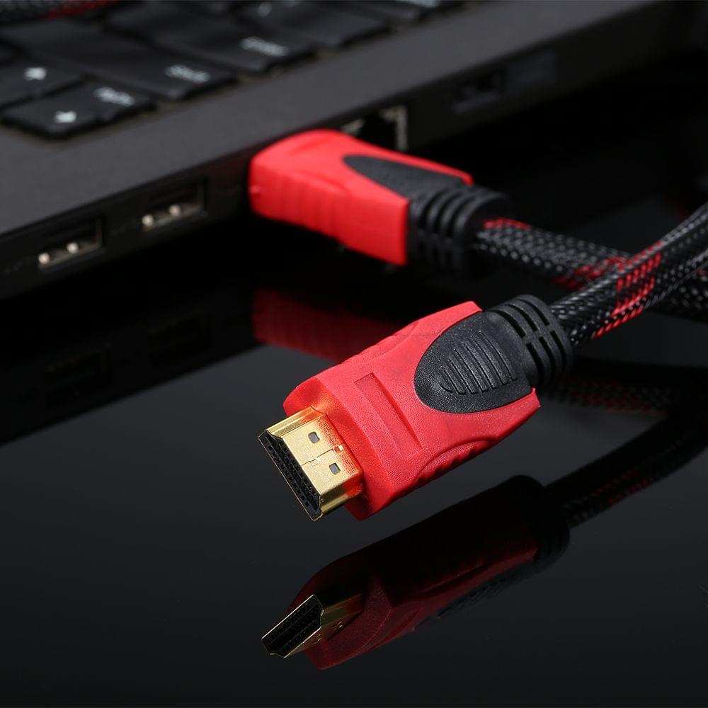 HD Cable High Speed 2.0 Adapter Cable Braided Cord 4K 3D - 0.5m