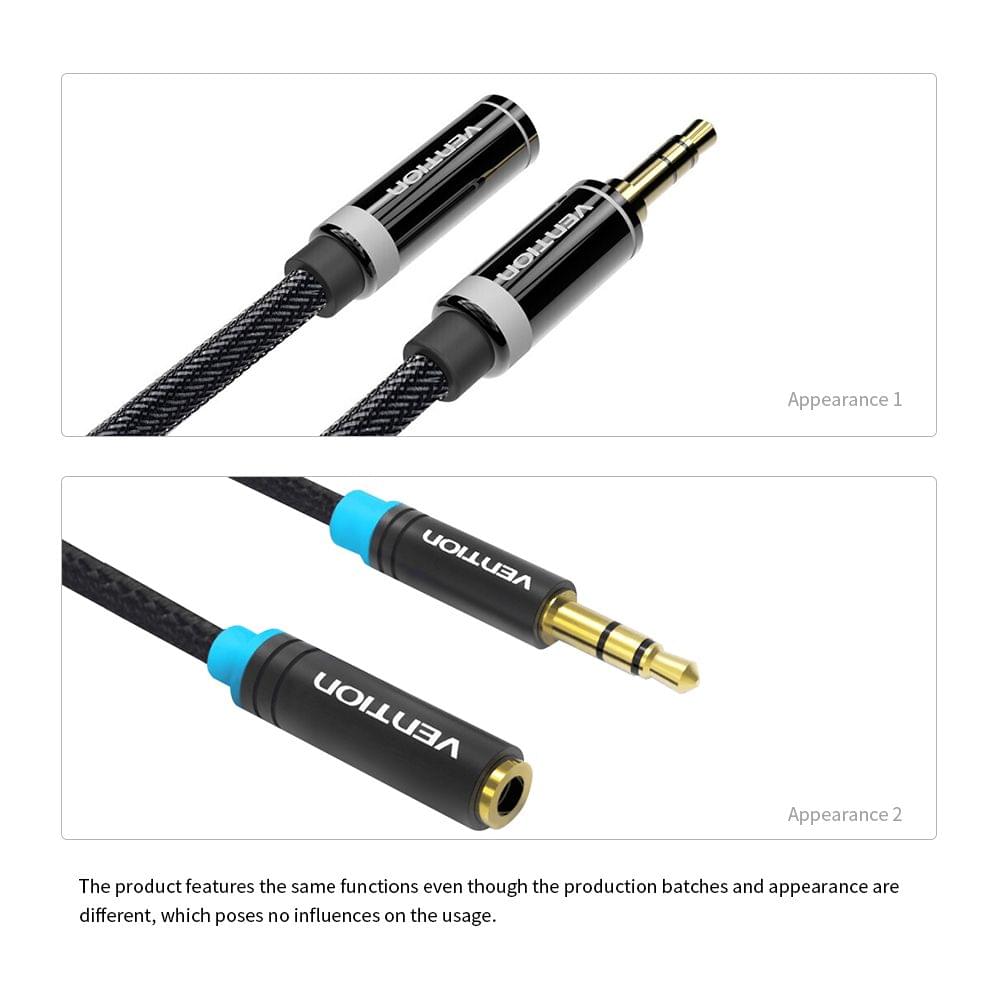 VENTION 3.5mm Audio Extension Cable Stereo Male to Female - 1m