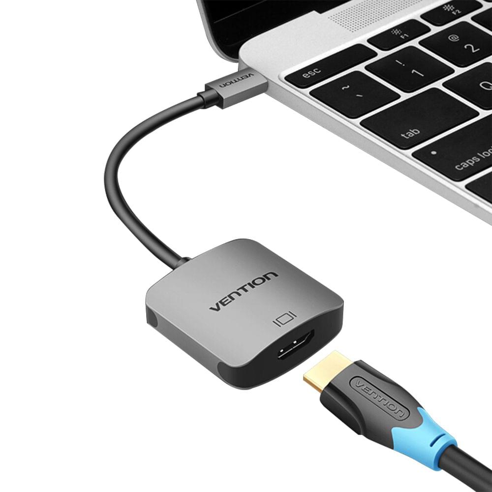 VENTION Type-C to HD Adapter USB-C Converter 4K 3D Metal