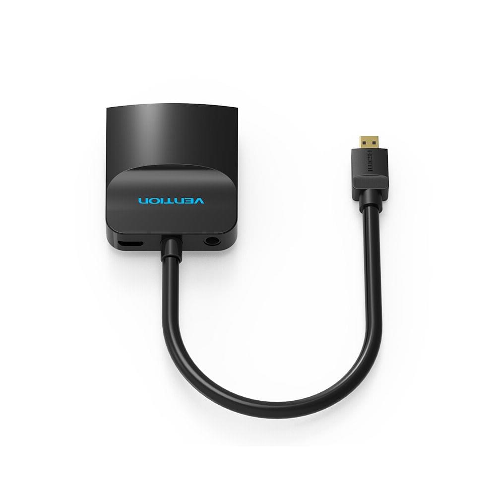 VENTION Micro HDMI to VGA Video Converter Adapter with 3.5mm
