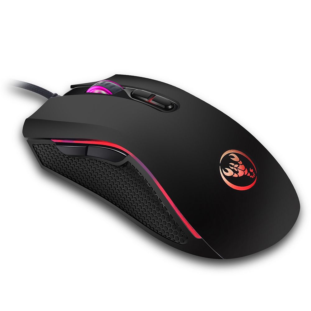 HXSJ A869 Wired Gaming Mouse 3200DPI 7 Buttons 7 Color LED