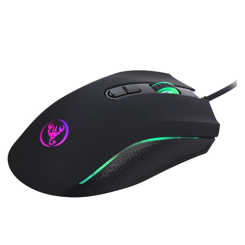 HXSJ A869 Wired Gaming Mouse 3200DPI 7 Buttons 7 Color LED