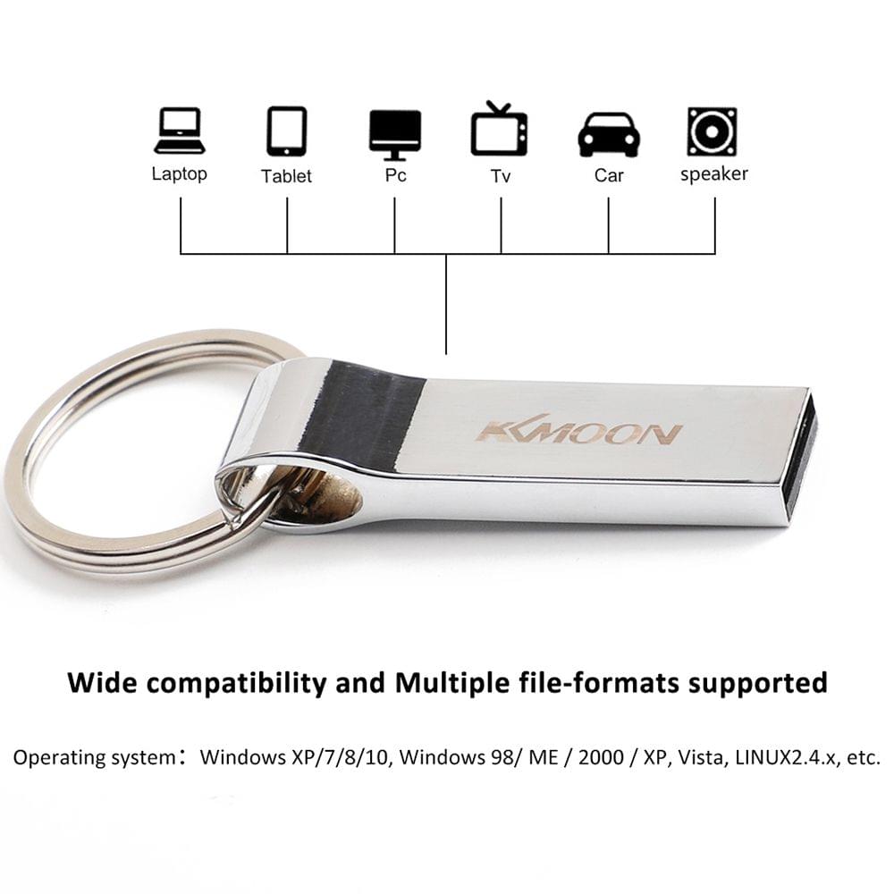 KKMOON CW10058 Flash Memory Stick Pen Drive Zinc Alloy USB