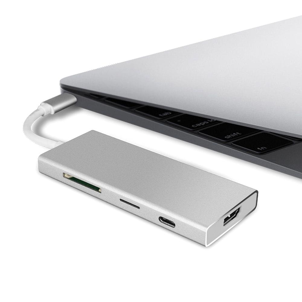 7-in-1 Multifunctional USB Type C Hub with Power Delivery 4K
