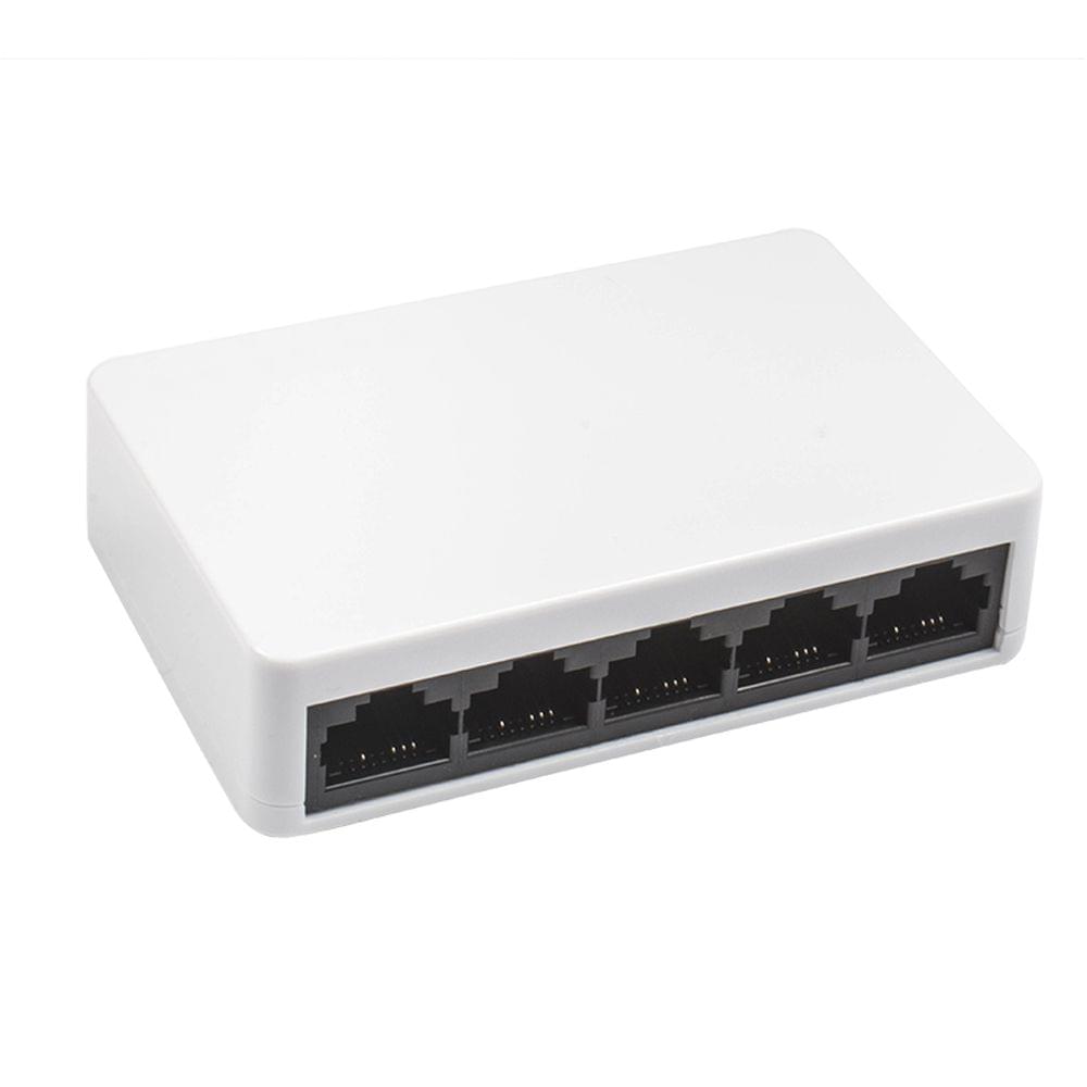 Network Switch 5 Ports Fast Ethernet 10/100Mbps LAN RJ45 - EU Plug
