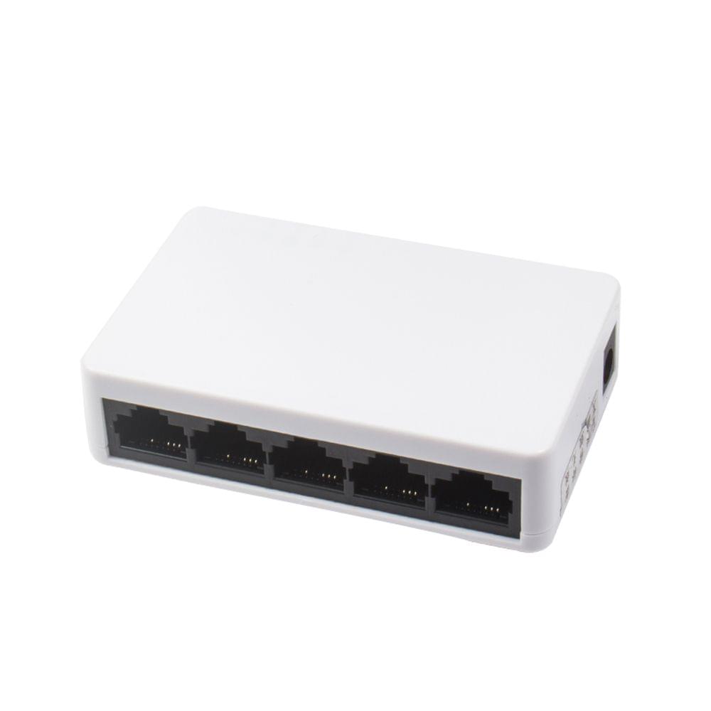 Network Switch 5 Ports Fast Ethernet 10/100Mbps LAN RJ45 - EU Plug
