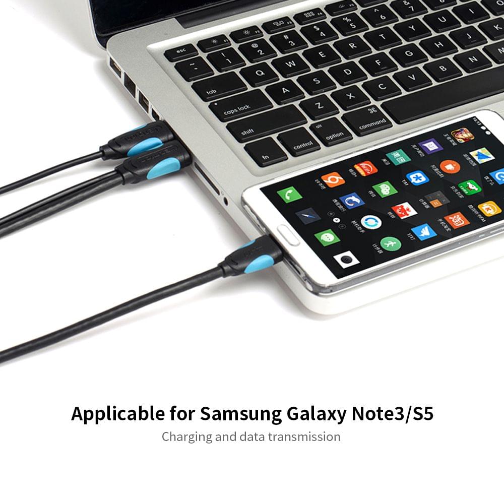 Vention USB Type A Male to Micro B Cable Super Speed USB3.0 - 0.5m