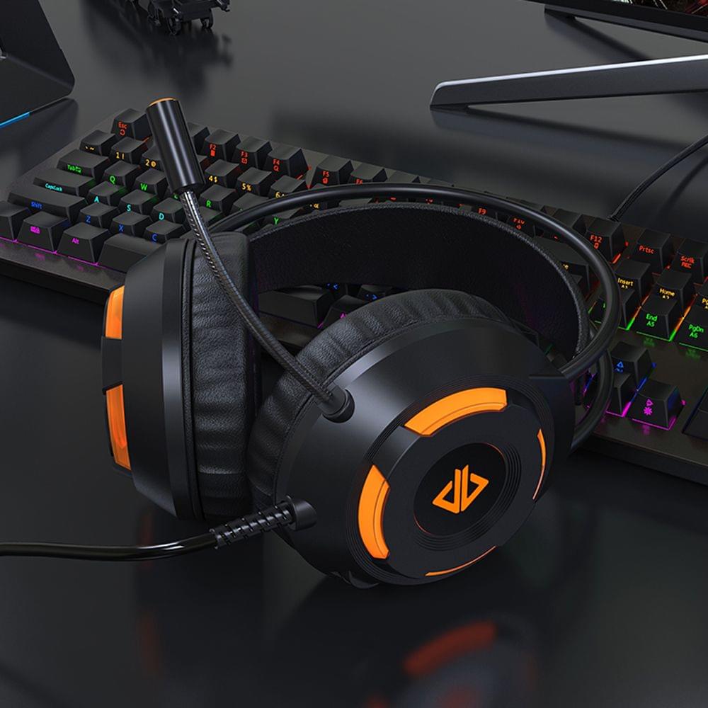AX120 Luminous Headset 3.5mm Audio USB Connector 50mm