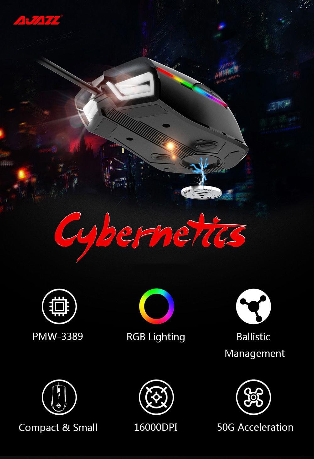 Ajazz AJ903 Mouse USB Wired Gaming RGB Lighting Mouse High