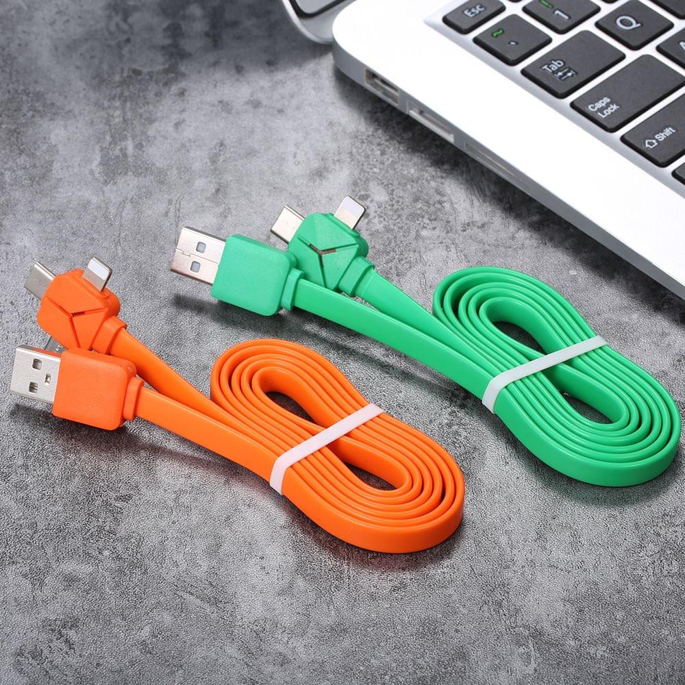 3 in 1 Charging Cable Data Cable Lighting Noodle Cables