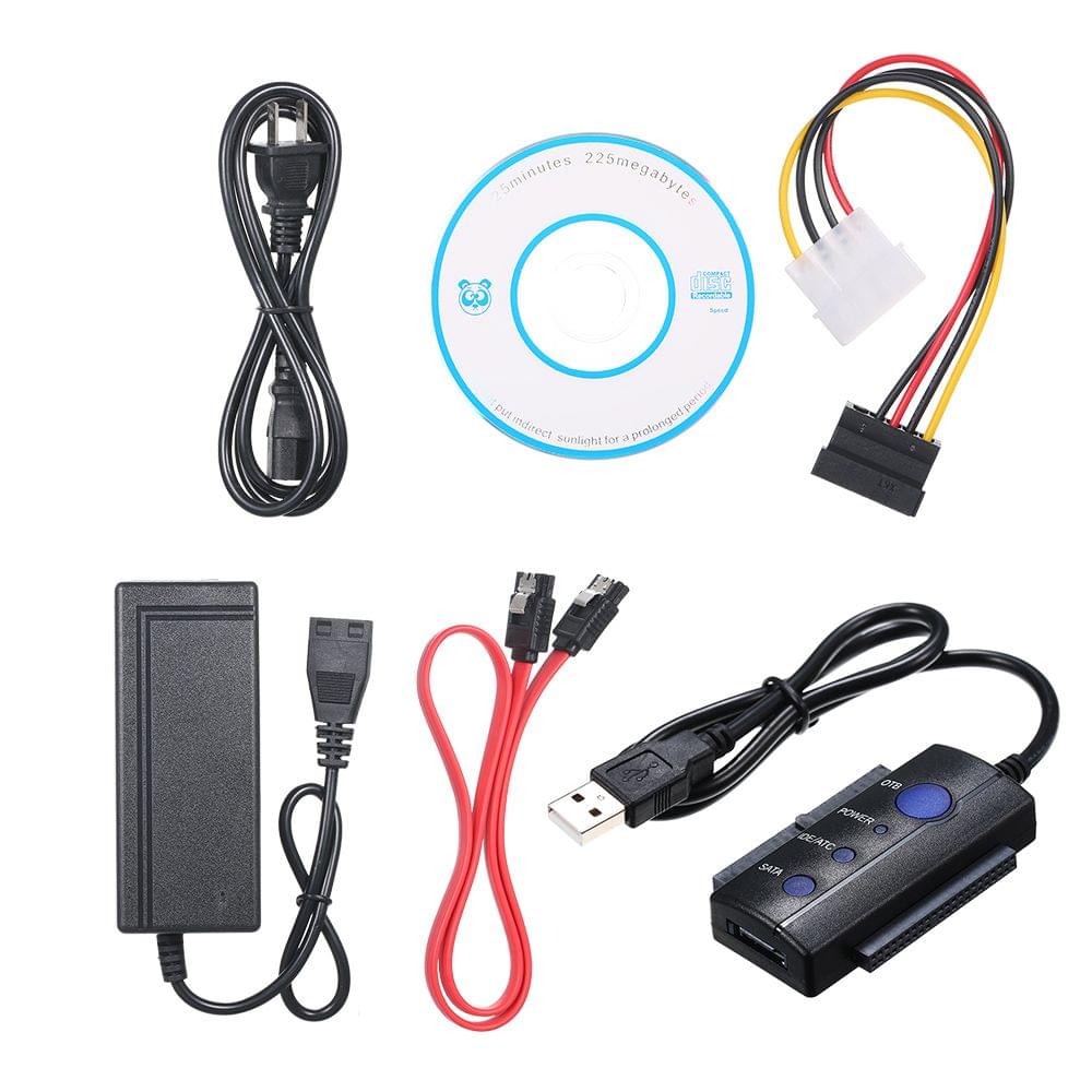 IDE/SATA to USB2.0 Adapter Converter Cable Hot-Swap for - US Plug