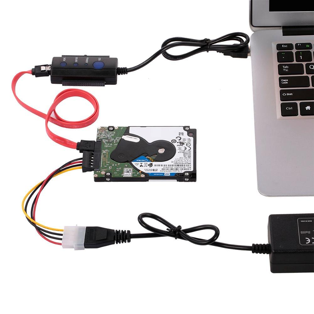 IDE/SATA to USB2.0 Adapter Converter Cable Hot-Swap for - US Plug