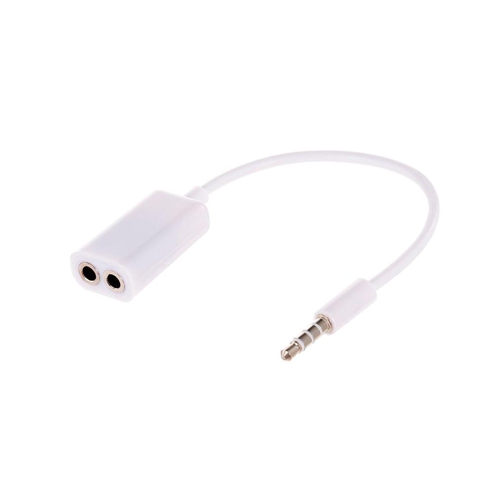 3.5mm Jack Splitter 2 Female to 1 Male Headphone Microphone